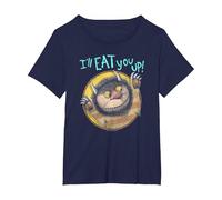 Where The Wild Things are Eat T-Shirt, Women's Plus, Navy Blue, 5X