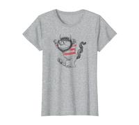 Where The Wild Things are Line Art T-Shirt, Women, Heather Grey, Small