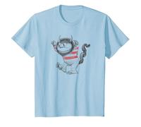 Where The Wild Things are Line Art T-Shirt, Youth, Baby Blue, 4T