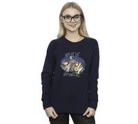 Where The Wild Things Are Women's Printed Black Sweatshirt in Navy | Size: Medium Where The Wild Things Are Navy M
