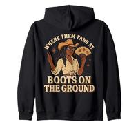 Where Them Fans At Boots On The Ground Zip Hoodie