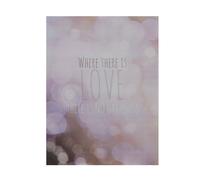Where There Is Love Wall Plaque, MDF - Pink