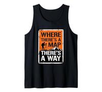Where There’s A Map There’s A Way Land Surveyor Tank Top
