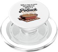 Where Two or More Are Gathered There’s a Potluck Christian PopSockets PopGrip for MagSafe