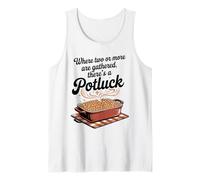 Where Two or More are Gathered There’s a Potluck Christian Tank Top