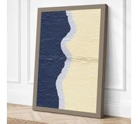 Where Water Meets Sand Canvas Wall Art Print 24x16 Inch