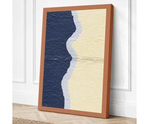 Where Water Meets Sand Canvas Wall Art Print 24x16 Inch (61 x 41 cm)