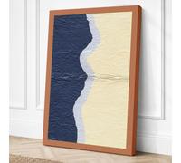 Where Water Meets Sand Canvas Wall Art Print 30x20 Inch (76 x 51 cm)
