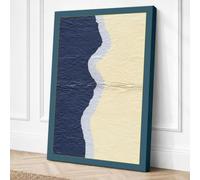 Where Water Meets Sand Canvas Wall Art Print 30x20 Inch (76 x 51 cm)