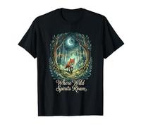 Where Wild Spirits Roam Fox Forest Value Graphic T-Shirt