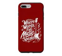 Where Words Fail Music Speaks - Music Teacher Musicians Case for iPhone 7 Plus/8 Plus