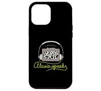 Where Words Fail Music Speaks Retro Headphones Case for iPhone 12 Pro Max