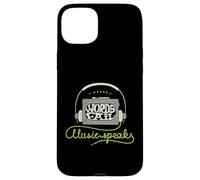 Where Words Fail Music Speaks Retro Headphones Case for iPhone 15 Plus