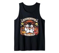 Where You Haunt I Will Follow Cute Ghost Couple Tank Top
