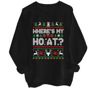 Where's My H-o at Sweatshirt H-o Matching Couples Ugly Christmas Sweater Long Sleeve Shirt