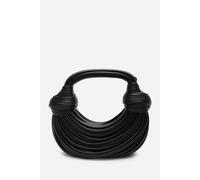 Where's That From Women's 'Blossom' Curved Metallic Shoulder Bag in Black Where's That From Black One Size