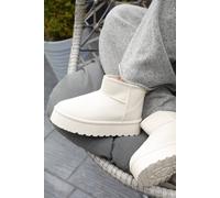 'Calla' Flatform Fur Lining Ankle Boot Where's That From Cream 7