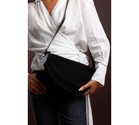 Where's That From Women's 'Cloud' Suede Crossbody Shoulder Bag in Black Where's That From Black One Size