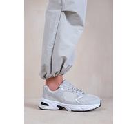 Where's That From Echo Silver & Grey Lace Up Trainers Silver Grey