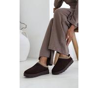 Where's That From 'ivana' Cosy Faux-Suede Fur Lining Low Ankle Boot In Brown Brown 5