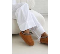 Where's That From Halle Cosy Chestnut Faux-Suede Fur Lining Low Ankle Boot - 5 - CHESTNUT