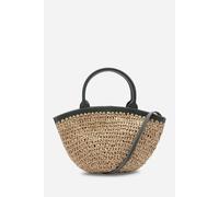 Where's That From Jianna Woven Raffia Tote With Cross Body In Olive Olive