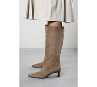 Where's That From Mckinley Knee High Straight Heel Boot In Taupe Taupe