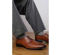 Where's That From Men's 'Elliot' Lace Up Derby Formal Dress Work Shoes in Brown | Size: 8 Where's That From Brown 8