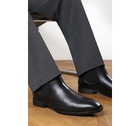 Where's That From Men's 'Henry' Formal Slip On Classic Chelsea Ankle Boots in Black | Size: 10 Where's That From Black 10