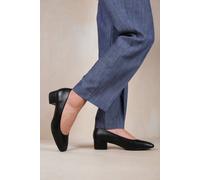 Where's That From 'seattle' Wide Fit Low Block Heel With Square Toe In Black