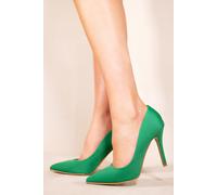 Where's That From Wheres Womens 'Leah' Toe Pump High Heel - Green material_Synthetic - Size UK 9