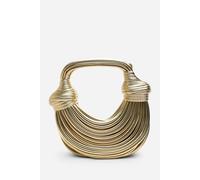 Where's That From Women's 'Blossom' Curved Metallic Shoulder Bag in Gold