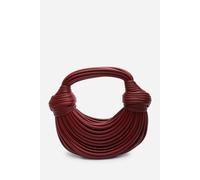 Where's That From Women's 'Blossom' Curved Metallic Shoulder Bag in Maroon Where's That From Maroon One Size