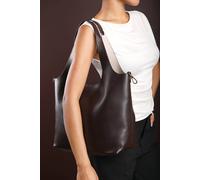 Where's That From Women's 'Citron' Shoulder Tote Bag in Dark Brown Where's That From Dark Brown