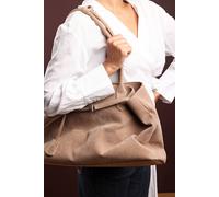 Where's That From Women's 'Drift' Suede Slouchy Shoulder Tote Bag in Nude Where's That From Nude One Size