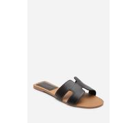 Where's That From Women's Grazia Cut Out Design Wide-Fit Sandals in Dark Brown | Size: 4/Wide Fit