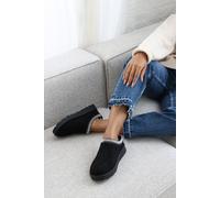 Where's That From Women's 'Ivana' Cosy Faux-Suede Fur Lining Low Ankle Boot in Black | Size: 5 Where's That From Black 5