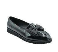 Where's That From Womens/Ladies Alpha Bow Patent Faux Leathe WM337
