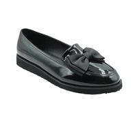 Where's That From Womens/Ladies Alpha Bow Slip-on Loafers7 UK Black Patent WM11
