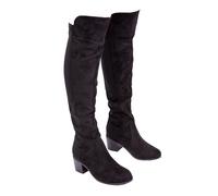 Where's That From Womens/Ladies Britta Suede Thigh-High Mid / 3 UK Black WM230
