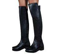 Where's That From Womens/Ladies Diem PU Pull-On Knee-High Bo WM329
