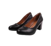 Where's That From Womens/Ladies Extra Wide Medium Block Heel5 UK Extra Wide Blac