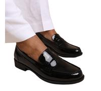 Where's That From Womens/Ladies Houston Patent Leather Slip-on Wide WM458