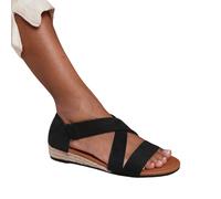 Where's That From Womens/Ladies Hummingbird Suede Crossover 4 UK Wide Black WM2