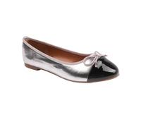 Where's That From Womens/Ladies Janice PU Bow Detail Flat Ba WM346
