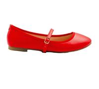 Where's That From Womens/Ladies Josie Faux Leather Straps Ballerina Flats WM193