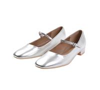 Where's That From Womens/Ladies Minsk PU Buckle Detail Wide 4 UK Wide Silver WM