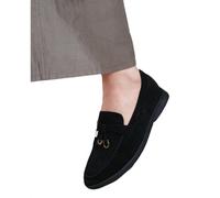 Where's That From Womens/Ladies Pegasus Charm Faux Suede Slip-on Wide WM512