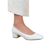 Where's That From Womens/Ladies Seattle PU Square Toe Wide Low Block Heel WM235