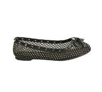 Where's That From Womens/Ladies Studded Trim Mesh Ballet Fla GT9156
